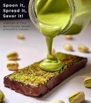 UNIQBITE Pistachio Cream, Natural Sweet Pistachio Butter Spread Paste for Dubai Chocolate Bar, No Palm-Oil, 7 oz (200g)