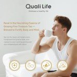 Ginseng Five Treasures Tea, Natural Kidney Cleanse Detox with Ginseng, Red Date, Mulberry Fruit, Maca, Wolfberry, Yam, Polygonatum for Men (1 Pack/15 Bags)