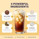 Javvy Cookie Dough Protein Iced Coffee - Premium Whey Protein & Instant Iced Coffees - 100% Natural Cold Brew Coffee - Zero Artificial Flavors & Sweeteners, 80 mg Caffeine Per Serving, 20 Servings