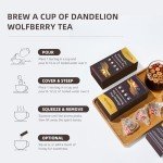 Ginseng Five Treasures Tea, Natural Kidney Cleanse Detox with Ginseng, Red Date, Mulberry Fruit, Maca, Wolfberry, Yam, Polygonatum for Men (1 Pack/15 Bags)