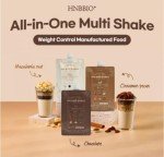 Korean Food All-In-One Multi Shake Chocolate(50g*7 Packs) Dietary Fiber, Essential Amino Acids, Vitamins, 7-Day Convenient Individual Packs (12.35 oz)