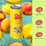 OoMee Prebiotic Beverage (12 Ounce Cans, Pack of 12) - Vegan, Sustainable Marine Sourced Prebiotics, Support Digestive Health, Plant-Based, Low Sugar (12 Pack, Variety Pack)