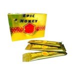 Epic 12 Large Pack Of Natural Extra Strength Honey Pack Original Honey Made With Natural Jelly - Bee Pollen from Ginseng Blossoms & Herbs, Full 12ct Box of 20G Each Sachets Pouches