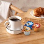 Coffee Creamer Singles Variety Pack, 48 Packs of Individual Coffee Creamers 16 of each flavor, Perfect Creamer Cups for Home, Office, Travel and On the Go Use, Ideal for Coffee Enthusiasts
