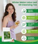 30Pcs Winter Melon Lotus Leaf Tea, Oil Cleansing Tea for Liver & Kidney, Oil Reducing Teabag, Easy Brewing, Steep Repeatedly Teabag, 8 Ingredients Natural Blend Formula