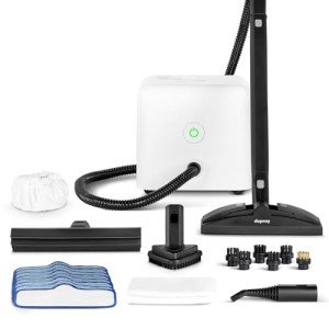 Dupray Neat Steam Cleaner – Floor Edition with 17-Piece Kit with 5 Extra Pads for Deep Cleaning Hardwood, Tile, Laminate and Sealed Floors, Couch, Furniture and more