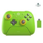 AKNES 8BitDo Ultimate 2 Wireless Controller for Windows & Android, TMR joysticks, 1000Hz Polling Rate, Tactile/Hall Triggers, Motion Control, Programmable L4/R4 Bumpers & 2 Back Paddle Buttons, Green