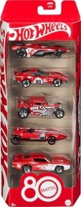 Hot Wheels 5-Pack Mattel 80th Anniversary