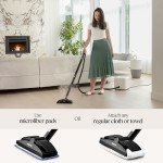 Dupray Neat Steam Cleaner – Floor Edition with 17-Piece Kit with 5 Extra Pads for Deep Cleaning Hardwood, Tile, Laminate and Sealed Floors, Couch, Furniture and more