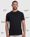 True Classic Mens T-Shirts - Short Sleeve Crew Neck Plain Novelty T Shirt for Men, Pack of 3, Variety, XL