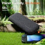 COOWPS Ultra Slim Switch 2 Case for Nintendo Switch 2 (2025), Odorless Felt Portable Full Protection Hard Shell Soft Lining Carrying Case with 8 Switch 2 Games Card Slots, for Travel Storage Dark Grey