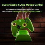 AKNES 8BitDo Ultimate 2 Wireless Controller for Windows & Android, TMR joysticks, 1000Hz Polling Rate, Tactile/Hall Triggers, Motion Control, Programmable L4/R4 Bumpers & 2 Back Paddle Buttons, Green
