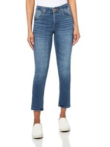 Democracy Women's Ab Solution Crop, Mid Blue Artisanal