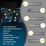 Abs Stimulator Abdominal, Ab Stimulator Muscle Toner with Heat for Stomach Fat Burner, Belly Cellulite Removal, Tummy Smooth & Firming, Ab Machine Fitness Workout Equipment for Men and Women Gifts