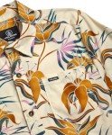 Volcom Boys Button Down Shirt - Casual Woven Cotton Short Sleeve Hawaiian Summer Collared Shirts for Boys (8-16), Size 10-12, Off White Floral