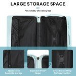 20 Inch Carry on Luggage Carry-on with Cup Holder & USB Port, Luggage with Airline Approved TSA Lock, Softside Lightweight carry on luggage 22 x 14 x 9 airline approved 360° Spinner Double Wheels