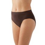Wacoal Women's B-Smooth Hi-Cut Brief Panty, Hot Fudge, 3X