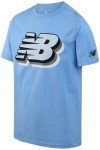 New Balance Boys T Shirts - Short Sleeve Cotton Crewneck Graphic Tees, Athletic Logo Shirts for Boys (Sizes: 8-20), Size 14/16, Electric Blue