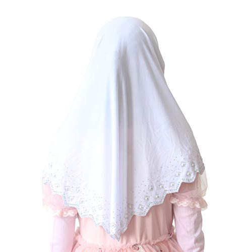 Modest Beauty Girls/Children Hijab Scarf Headscarf Wrap one Piece Muslim Amira with Czech Drill