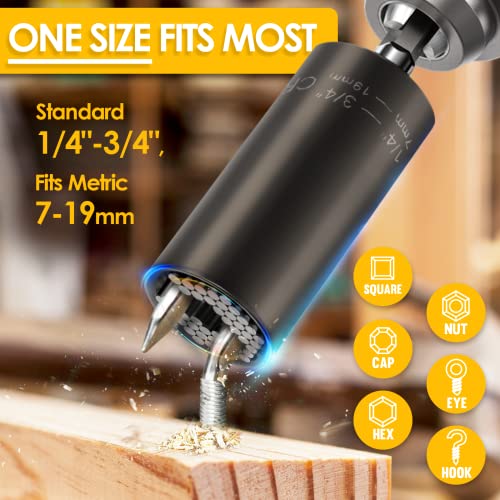 Super Universal Socket Set with Power Drill Adapter