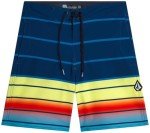 Volcom Boys Board Shorts - UPF 50+ Quick Dry Boys Swim Trunks with Pockets - Kids' Swimwear Swim Shorts (Sizes: 8-16), Size 10, Blue Quarta Faded