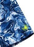 Body Glove Boys Swim Trunks - UPF 50+ Quick Dry Boys Swim Shorts Board Bathing Suit Kids Swimwear with Pocket (Sizes: 8-18), Size 10-12, Blue/White Ocean