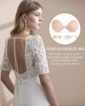 digitharbor Sticky Bras Push Up Adhesive Invisible Bra Backless Strapless Bra for Women Nude