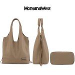 Montana West Purses and Handbags Slouchy Hobo Bags for Women Tassel Zipper Shoulder Top Handle Tote Vegan Leather MWC2-195KH