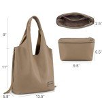 Montana West Purses and Handbags Slouchy Hobo Bags for Women Tassel Zipper Shoulder Top Handle Tote Vegan Leather MWC2-195KH