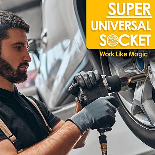 Super Universal Socket Set with Power Drill Adapter
