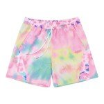 DIOTSR Mens Tie Dye Graphic Shorts Athletic Running Basketball Shorts Casual Designer Shorts Cool Streetwear (03 Tie Dye-Pink,2X-Large)