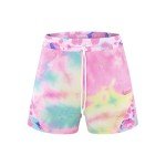 DIOTSR Mens Tie Dye Graphic Shorts Athletic Running Basketball Shorts Casual Designer Shorts Cool Streetwear (03 Tie Dye-Pink,2X-Large)