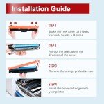 069H 069 Toner Cartridge Set MF753Cdw Compatible Replacement for Canon MF753Cdw Toner Cartridges for Canon 069H 069 Work for Canon imageCLASS MF 753Cdw MF751Cdw LBP674Cdw Printer Ink B/C/Y/M 4 Pack