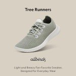 Allbirds Women’s Tree Runners Everyday Sneakers, Machine Washable Shoe Made with Natural Materials - Hazy Pine (Natural White Sole) - 7 Medium