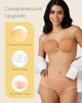 Niidor Adhesive Bra Push up Strapless Backless Bra for Women
