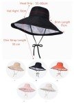 Packable Extra Large Brim Floppy Sun Hat Reversible UPF 50+ Beach Sun Bucket Hat (B-Beige)