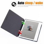 BOZHUORUI Case for 7" Onyx Boox Go 7 Color/Go 7 B/W e-Reader (2024/2025 Released), Slim Lightweight Hard Back Shell PU Leather Protective Cover with Auto Sleep/Wake (Pine Green)