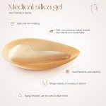 Uiheex Double Sided Sticky Bra Inserts, Reusable Push Up Adhesive Pads with Padding for Bikini, Swimsuit, Sports Bra & Strapless Dresses Beige