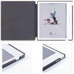 BOZHUORUI Case for 7" Onyx Boox Go 7 Color/Go 7 B/W e-Reader (2024/2025 Released), Slim Lightweight Hard Back Shell PU Leather Protective Cover with Auto Sleep/Wake (Pine Green)