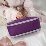 Cambond Travel Underwear Organizer Bag - Lightweight Expandable Bra Bag Organizer for A-C Cup Bras, Portable Travel Packing Organizers Underwear Storage Bag Compression Packing Cubes for Women Purple
