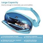 YQE Birthday Gifts for Teen Girls Women Daughter Sister Friends Mom, Belt Bag Fanny Pack Crossbody Bags with Initial Letter, Personalized Gifts for 6 7 8 9 10 11 12 13 14 15 Year Old Girls (Blue，C)