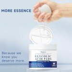 Ragkun Exfoliating Pads - Glycolic Acid 20% Toner Pads for Facial Radiance with Salicylic Acid and Vitamins B5, C & E, Dual Action Gentle Face Pad with Deep Cleaning Effect 60 Count