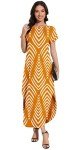 Jeqeocafy Women Summer Long Sundress Crewneck Short Sleeve Maxi Dress 2025 Casual Loose Beach Dress with Pockets
