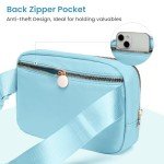 YQE Birthday Gifts for Teen Girls Women Daughter Sister Friends Mom, Belt Bag Fanny Pack Crossbody Bags with Initial Letter, Personalized Gifts for 6 7 8 9 10 11 12 13 14 15 Year Old Girls (Blue，C)