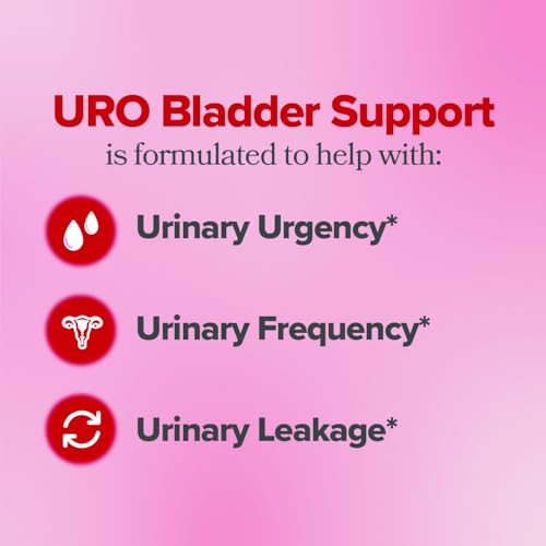 O Positiv URO Bladder Control Supplement for Urinary Urgency, Urinary Frequency, Urinary Leakage with Pumpkin Seed Extract, Soy Germ Extract, Saw Palmetto, 30 Servings (Pack of 1)