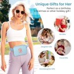 YQE Birthday Gifts for Teen Girls Women Daughter Sister Friends Mom, Belt Bag Fanny Pack Crossbody Bags with Initial Letter, Personalized Gifts for 6 7 8 9 10 11 12 13 14 15 Year Old Girls (Blue，C)