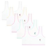 SIAEYINFY Girls Bra, 6PCS Girls Training Bra Cotton Bralette Seamless Cami Crop Bras (US, Age, 12 Years, 4 Packs Style C)