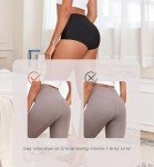 TUTUESTHER Seamless High Waist Underwear for Women No Show Panties Invisible Briefs Full Coverage Womens Underwear 5Pack(Medium, Black/Grey/White/Apricot/Brown)