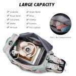 Eslcorri Gym Duffle Bag for Women Men, Sports Backpack with Wet & Shoe Compartment, Fitness Overnight Weekender Bag for Yoga, Swim, Travel (C, GreenPink)