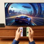 geeyooker Wireless controller for video game，Support Wake-up and 6-Axis Gyro (C)